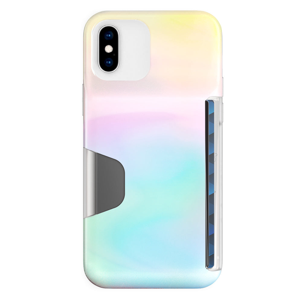 White Opal Iphone Wallet Case