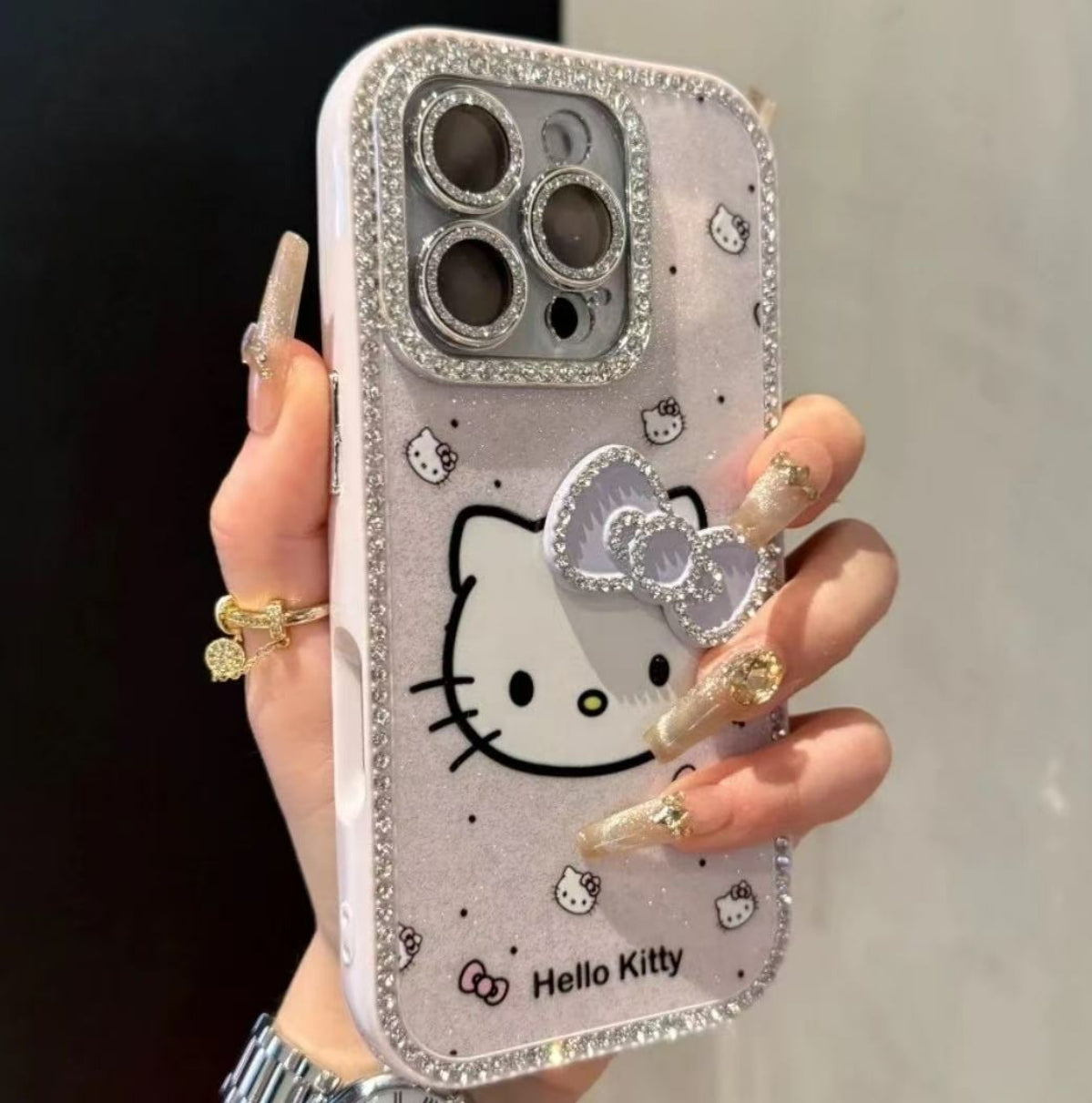 Flash Diamond Hello Kitty Phone Case