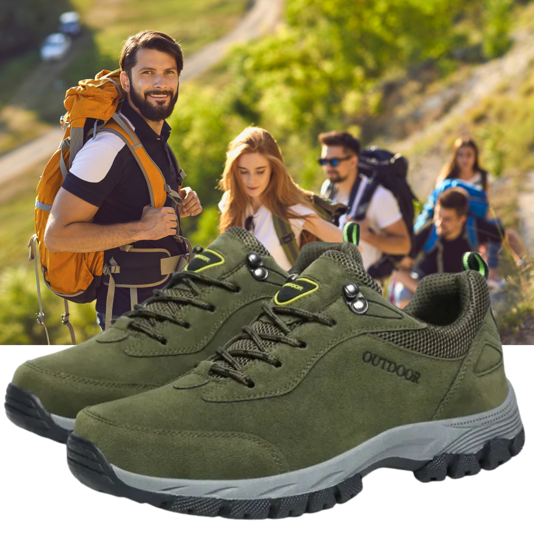 Men's Waterproof Breathable Lightweight Arch Support Hiking Shoes for Plantar Fasciitis (Medical Certification)
