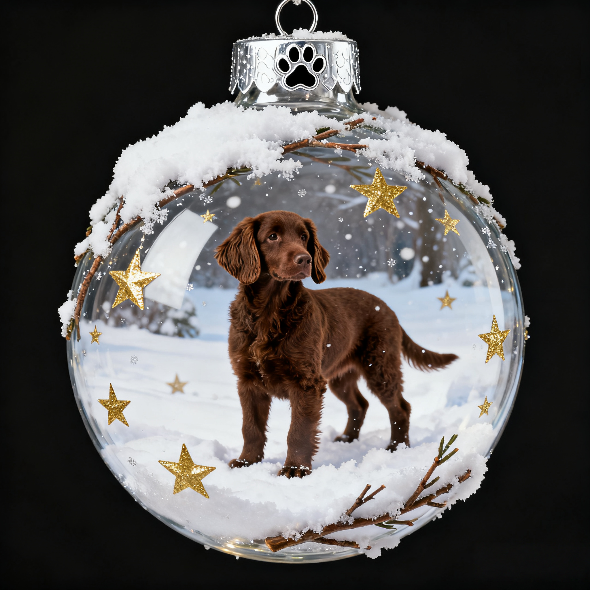 🔥LAST DAY 60% OFF-🐶Canine Crystal Glass Decoration Set