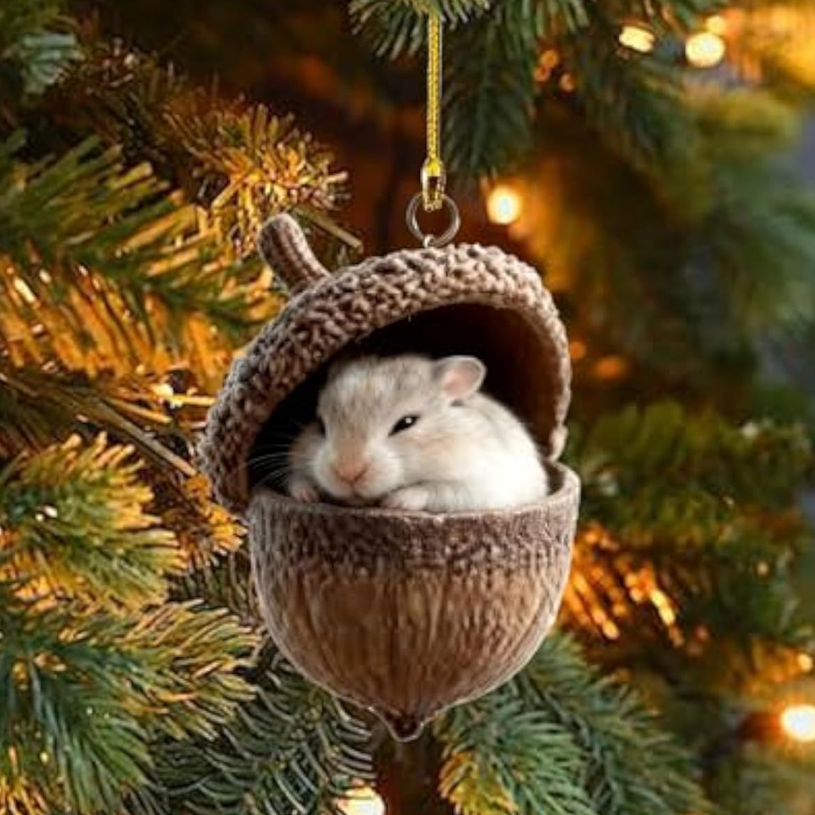 🎁❤Forest Animal Acorn Ornaments – Cozy Forest Christmas Ornaments