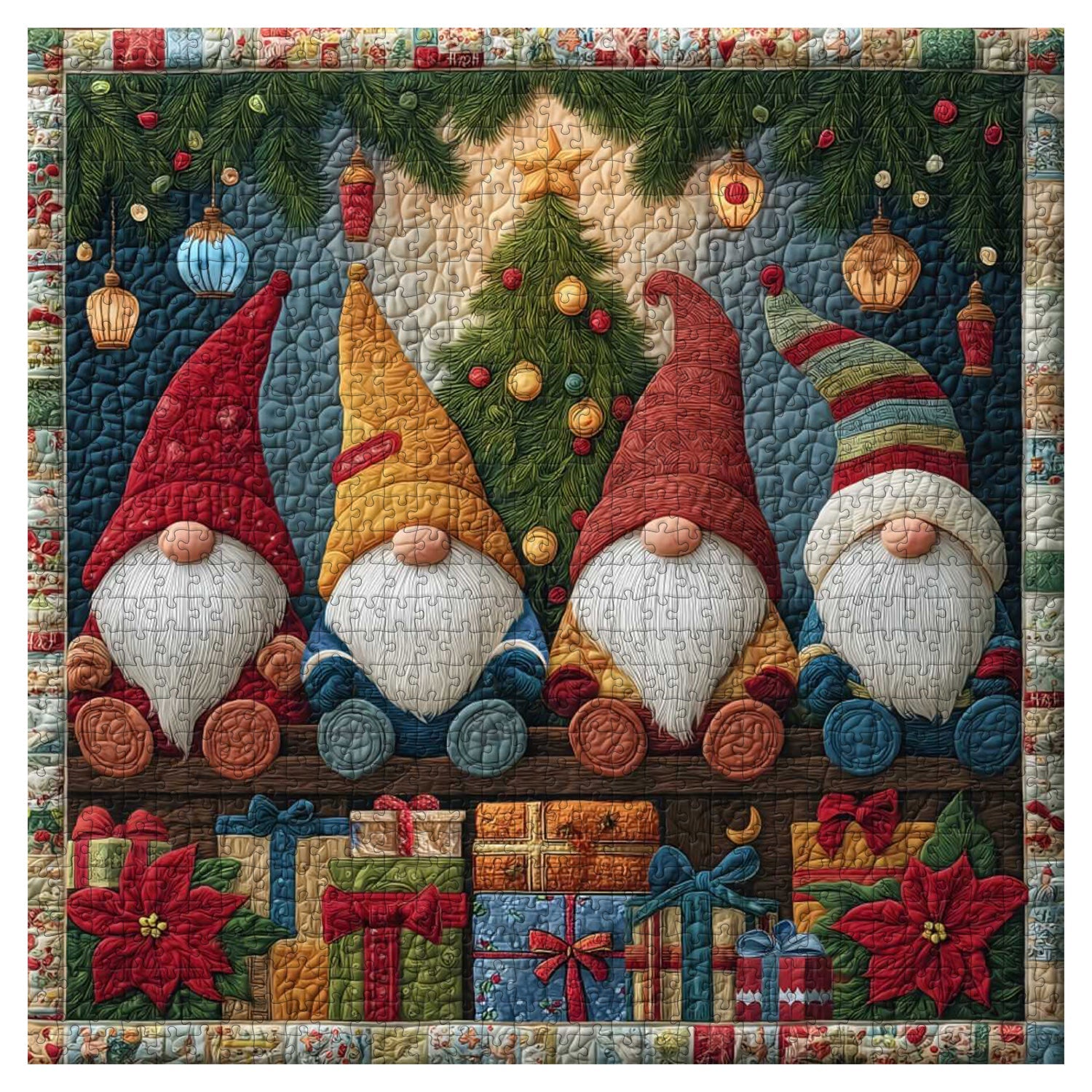 Guardians of Christmas Joy Wooden Jigsaw Puzzle 1000 Pieces