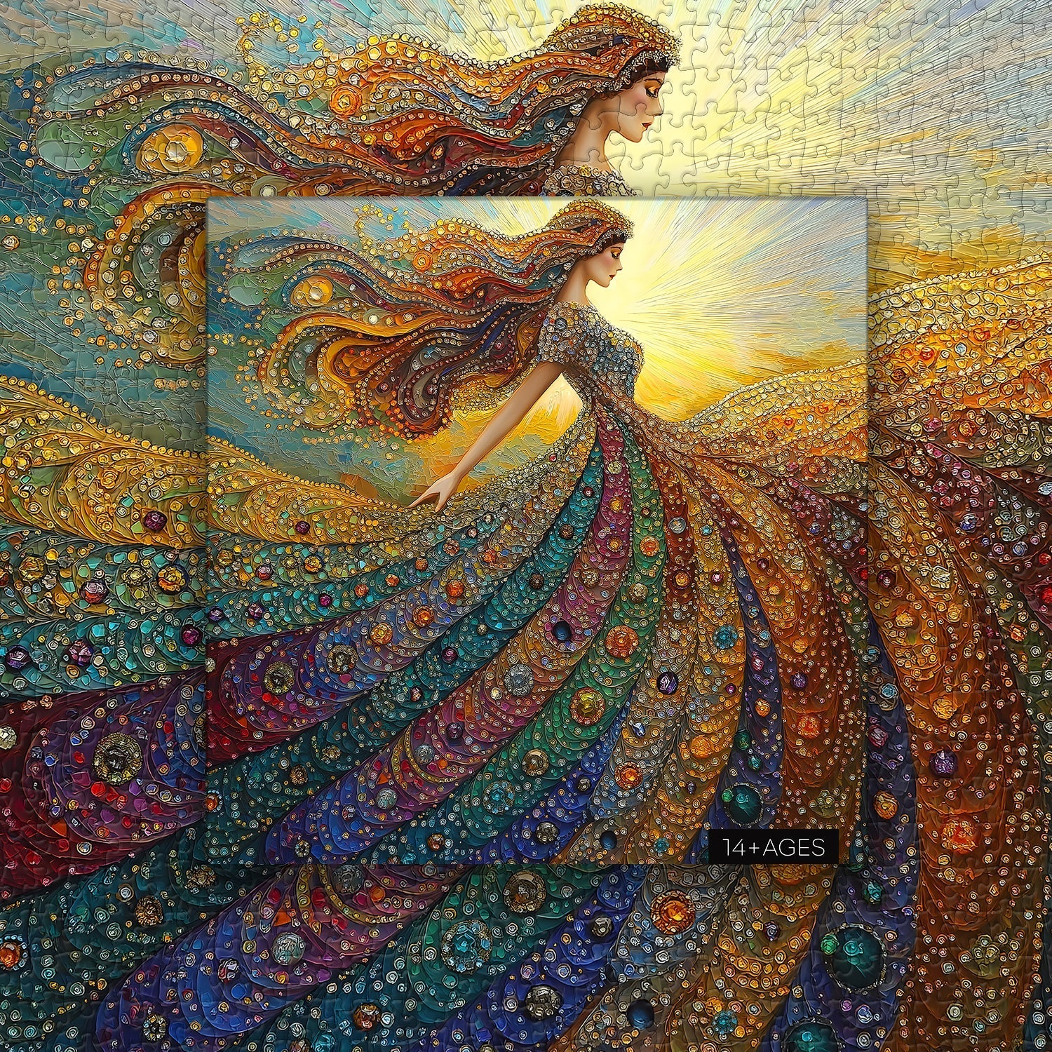 Gemstone Woman Wooden Jigsaw Puzzle 1000 Piece