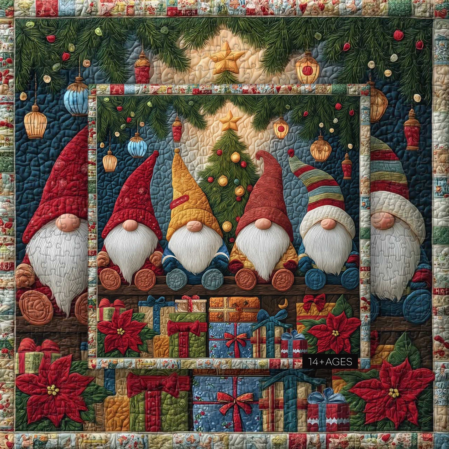 Guardians of Christmas Joy Wooden Jigsaw Puzzle 1000 Pieces