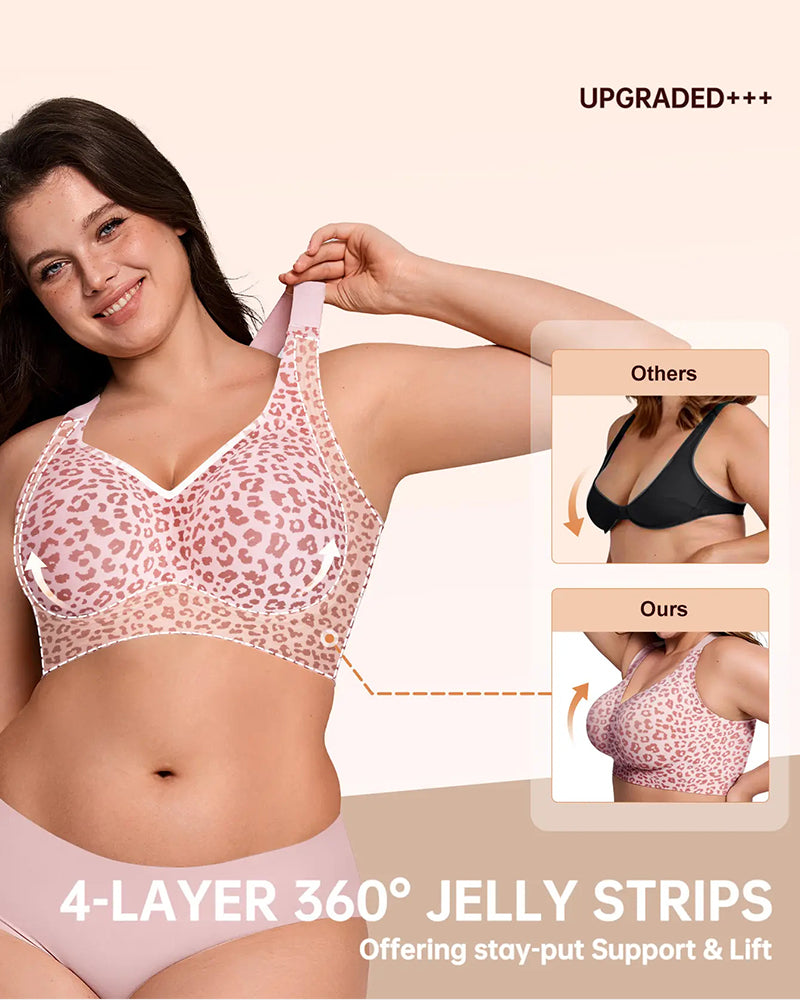 Comfortable Wireless Full Coverage Jelly Smoothing Bra