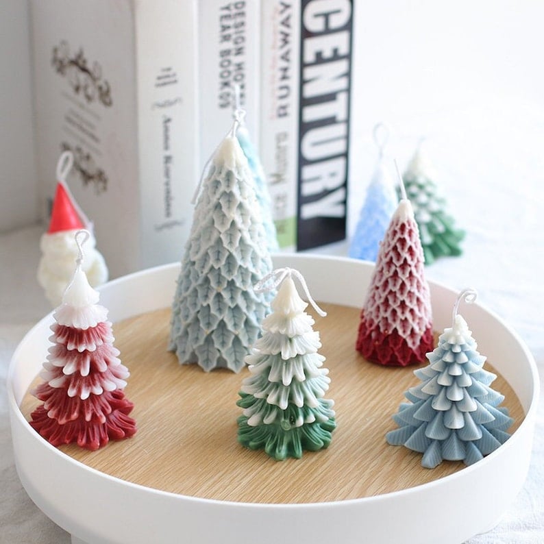 3D Christmas Silicone Candle Mold