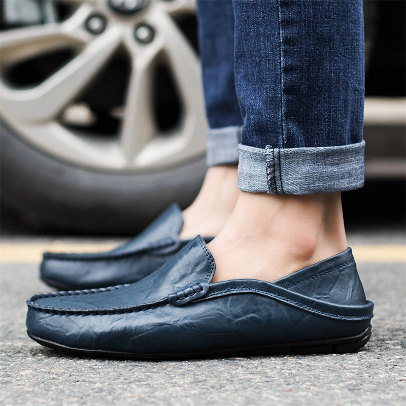 ⏰Limited Time Sale 70% OFF👞Men's Casual Fashion Premium Leather Low-top Driving Boat Moccasins