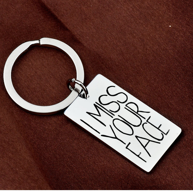 To My Sweetheart Gift Lettering Keychain