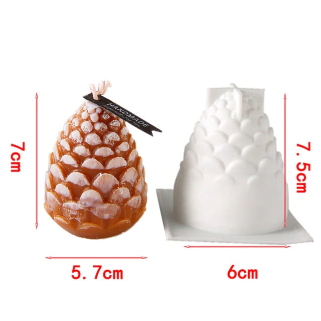 3D Christmas Silicone Candle Mold