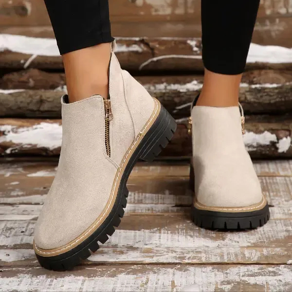 Women's Fashionable Solid Color Orthopedic Ankle Boots