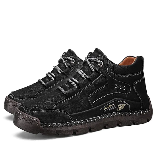 (⏰LAST DAY 70% OFF🔥)Handcrafted Men's Leather Shoes - Relieve Foot Pain