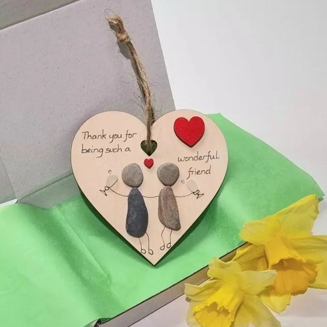 💕Wooden Heart Thank You Gift