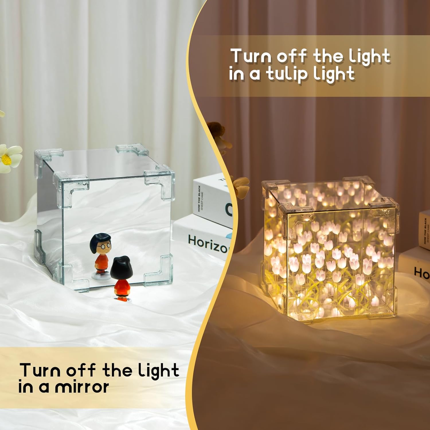 🔥Christmas Pre Sale 49% Off🌷- Magic Cube Tulips Flower Table Lamp