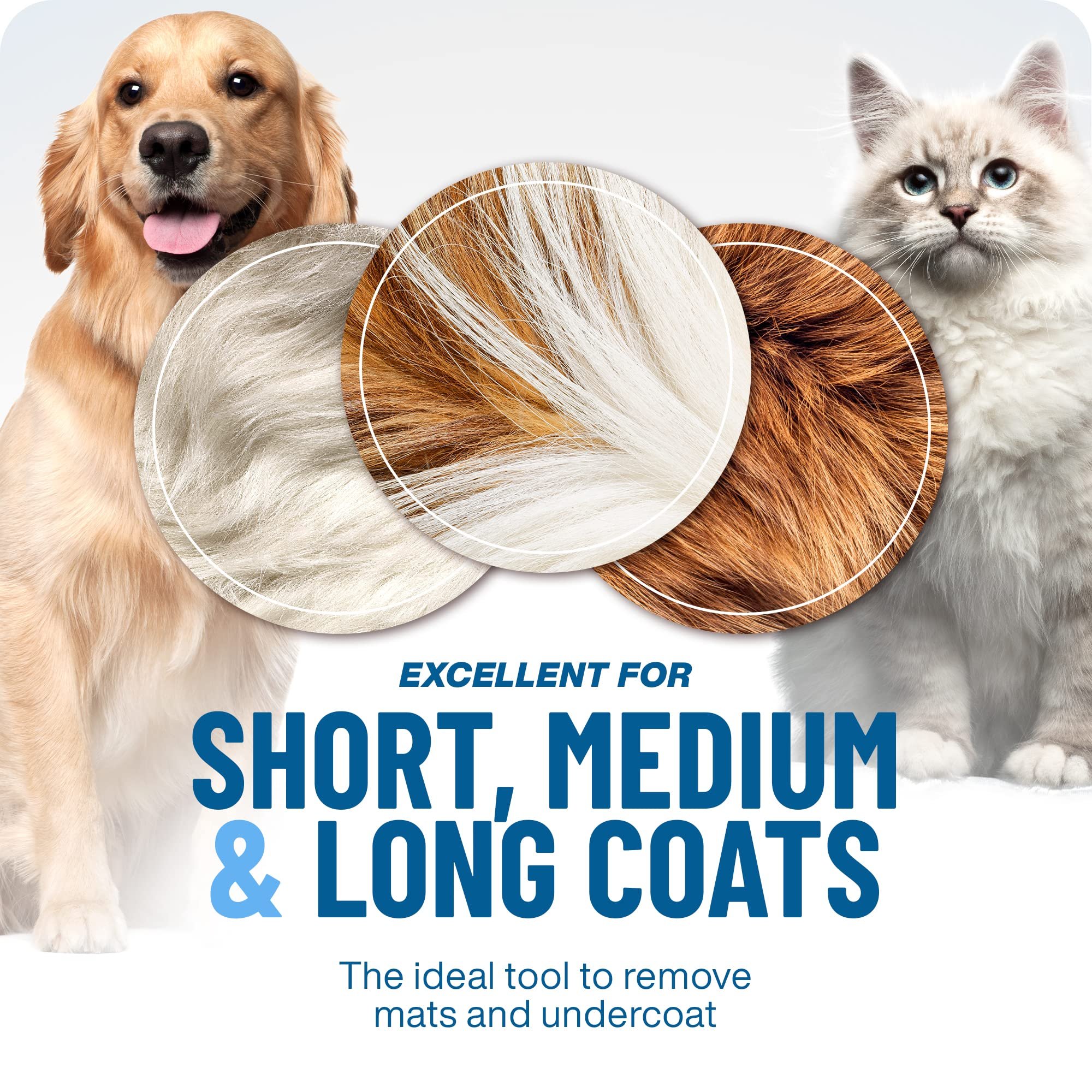 🐾 Professional Deshedding Tool for Dogs & Cats – Gentle, Efficient & Fur-Free Home ✨💖