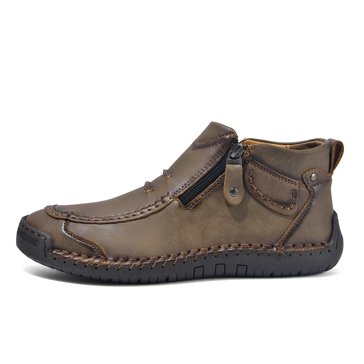 ⏰ Limited-Time 70% OFF – Men’s Handmade Leather Driving Boots | Wide Toe, Arch Support, Waterproof, Pressure Relief, Non-Slip Comfort for Everyday & Travel