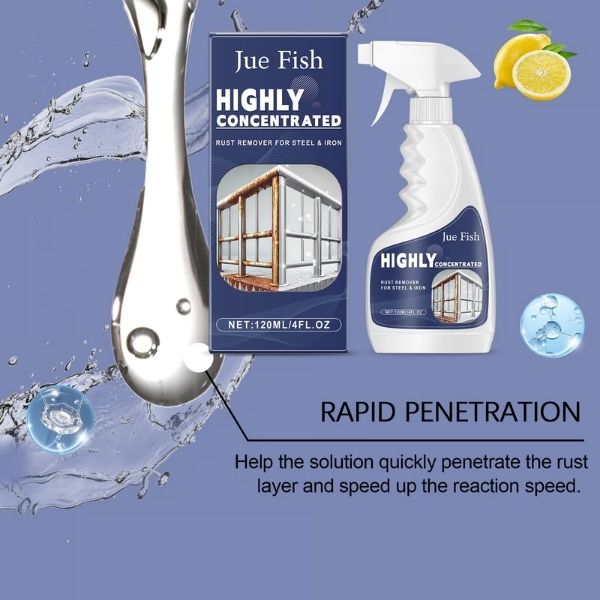 Powerful Rust Remover Spray – Instantly Restore Metal & Stainless Steel