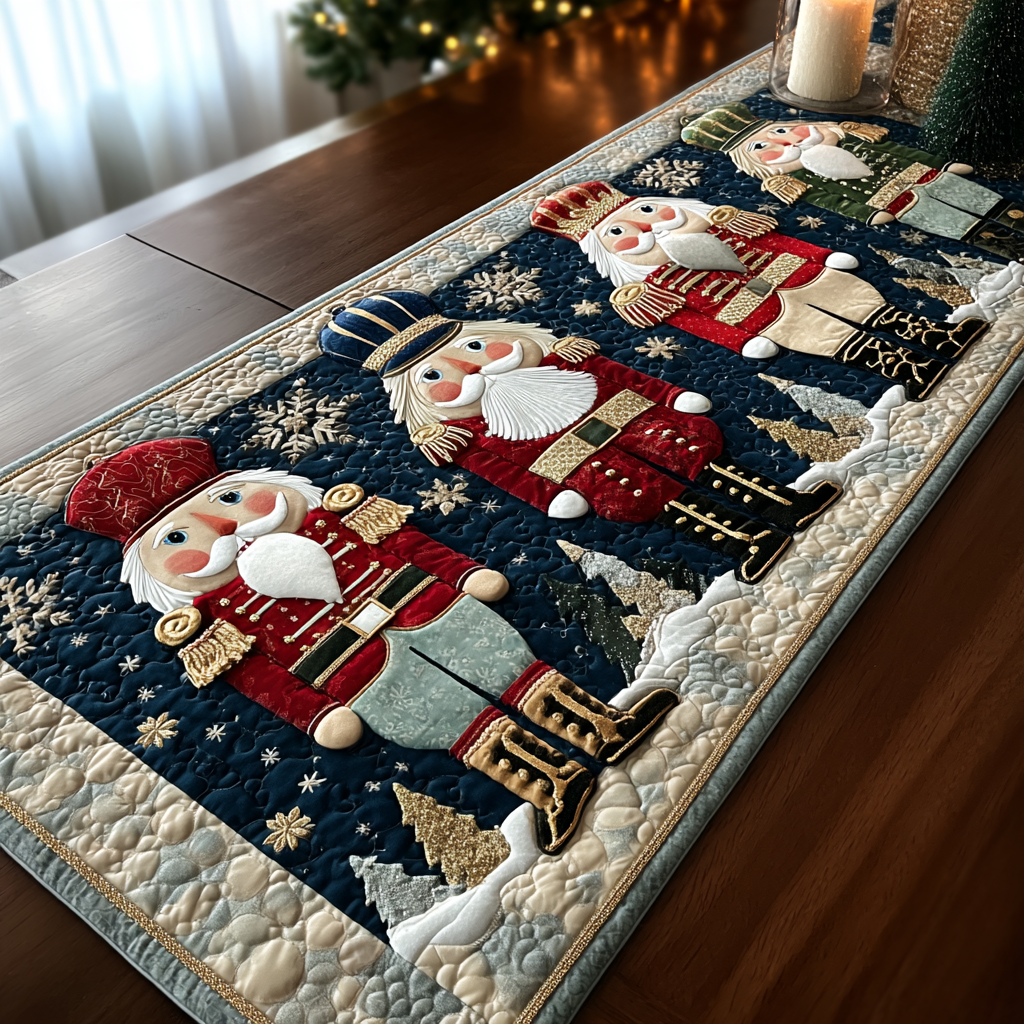 Festive Line Quilted Table Runner NCU0DK9854