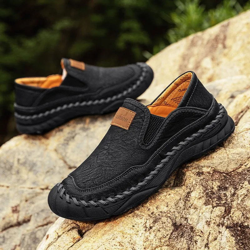 ⏰Last Day! 60% OFF 🔥ideacloth®Men's Handmade Genuine Leather Orthopedic Outdoor Loafers