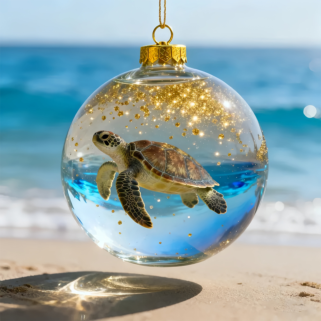 🔥Last Day 60% Off -🌊Sea Life Crystal Glass Decoration Set
