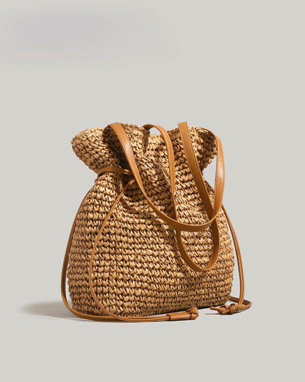The Straw Bucket Bag
