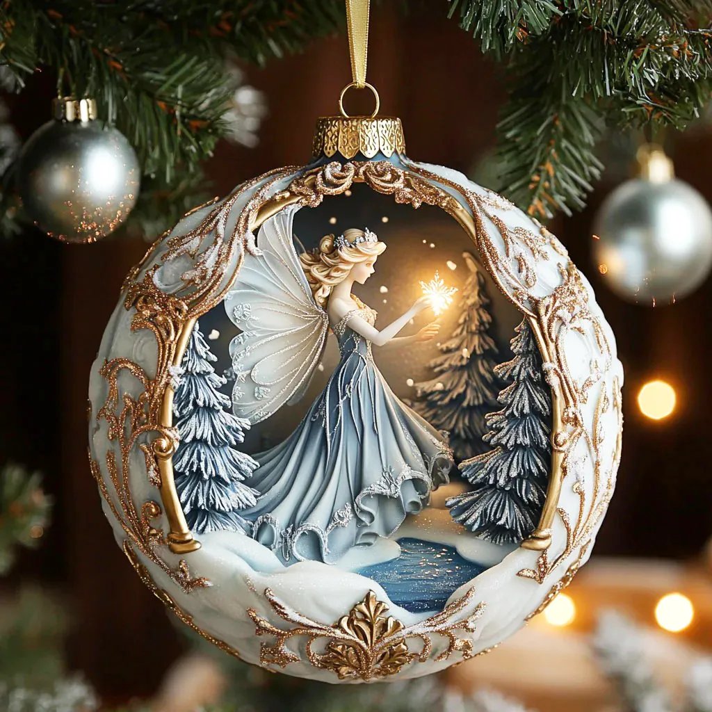 Winter Fantasy Fairy Ornament