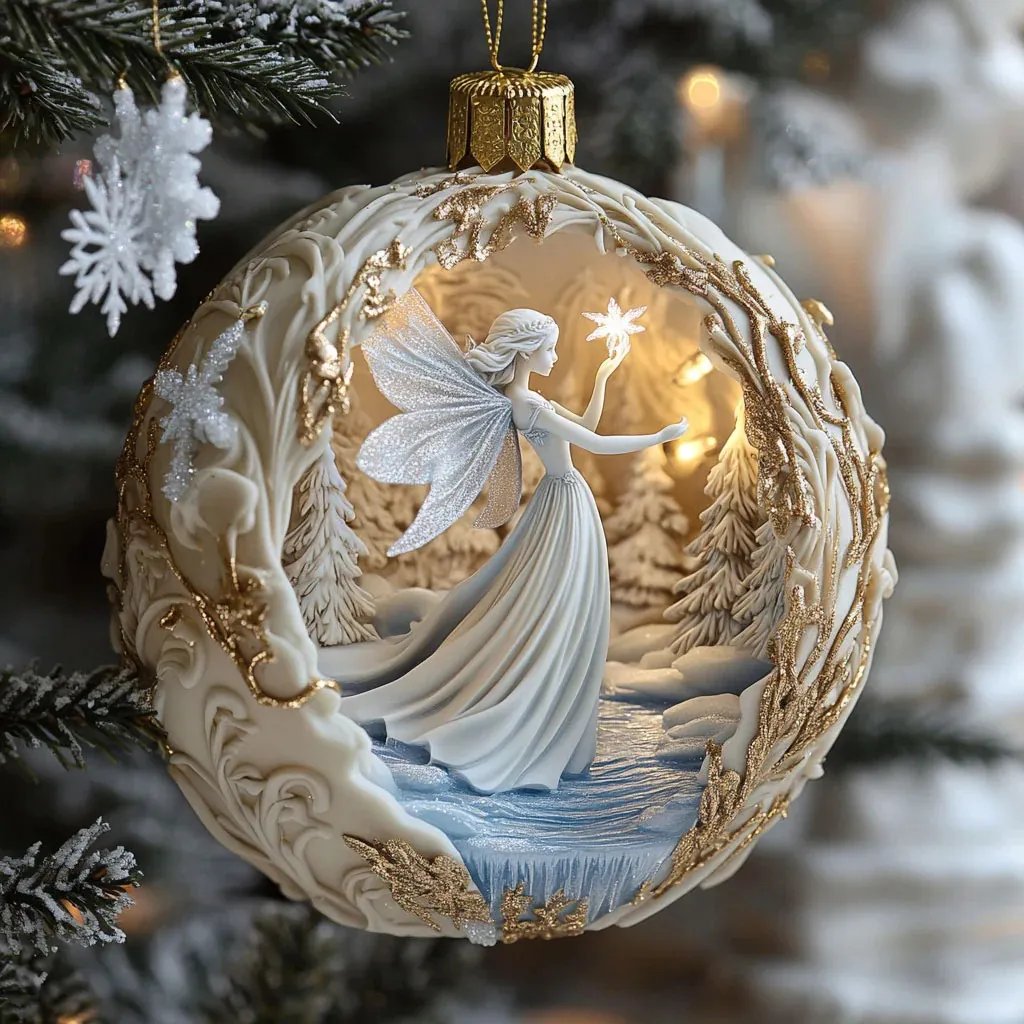 Winter Fantasy Fairy Ornament