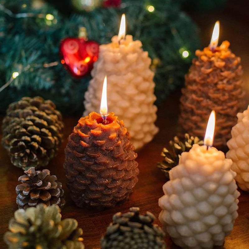 3D Christmas Silicone Candle Mold
