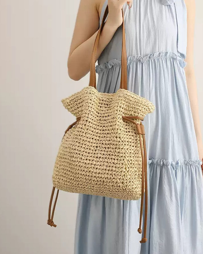 The Straw Bucket Bag