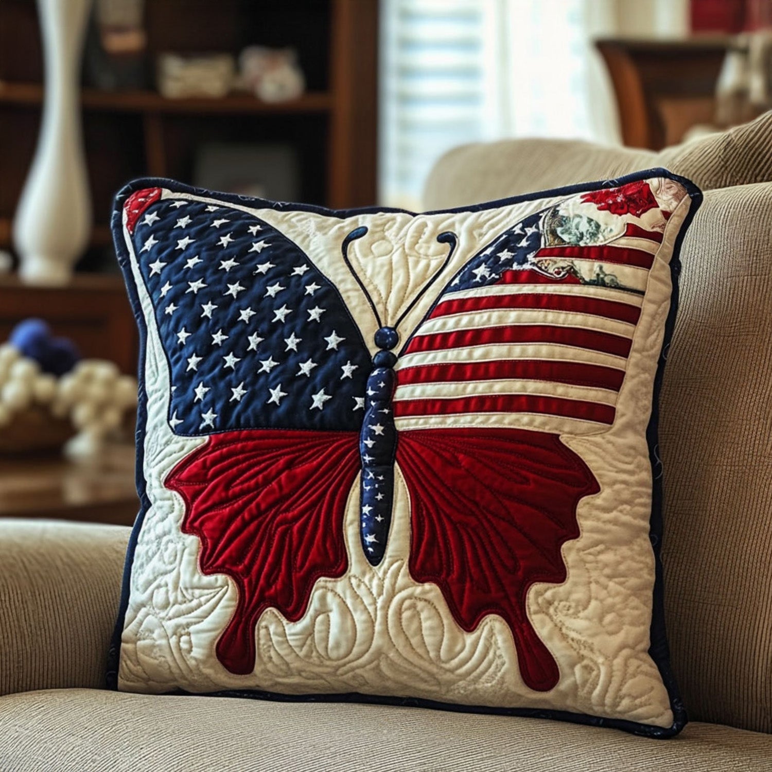 Americana Spirit Quilted Pillow Case NCU0PT5245