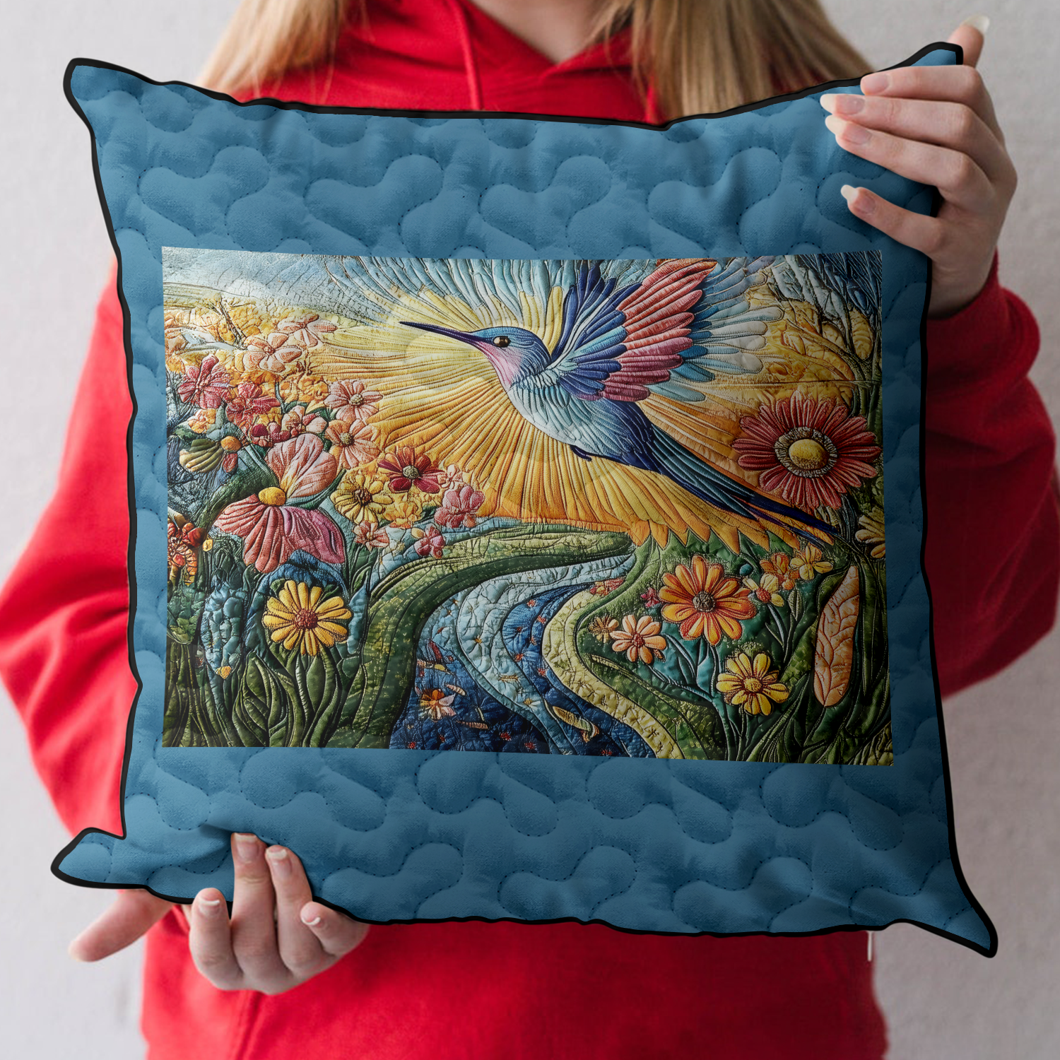 Blossom Flight Quilted Pillow Case NCU0DK3944