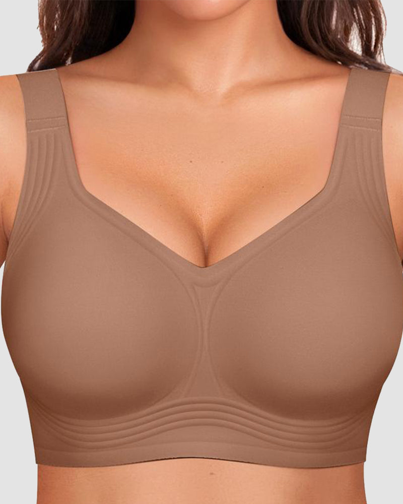Comfortable Wireless Full Coverage Jelly Smoothing Bra