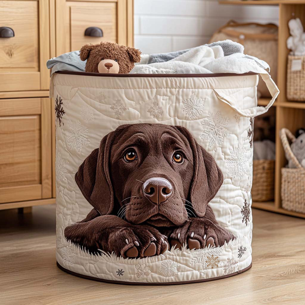 Cozy Pup Quilted Laundry Basket NCU0NNT1745