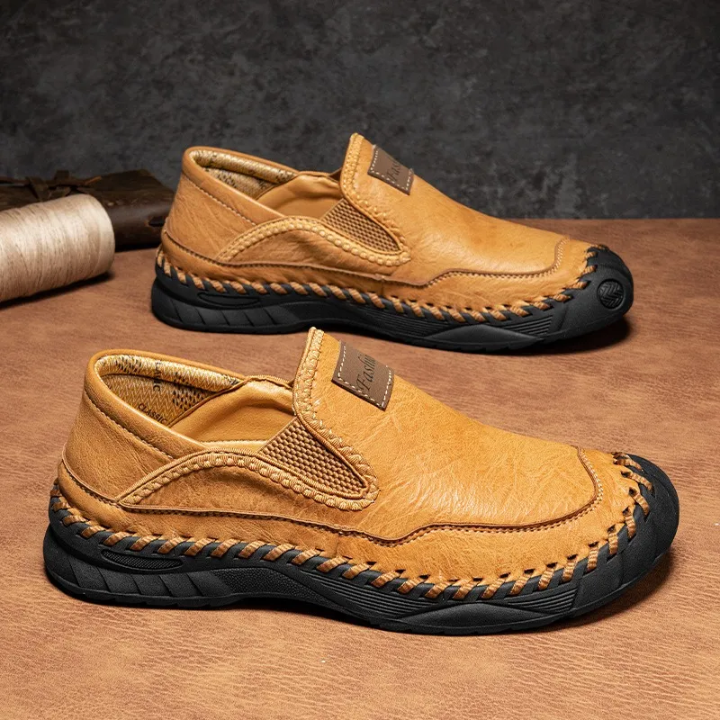 ⏰Last Day! 60% OFF 🔥ideacloth®Men's Handmade Genuine Leather Orthopedic Outdoor Loafers