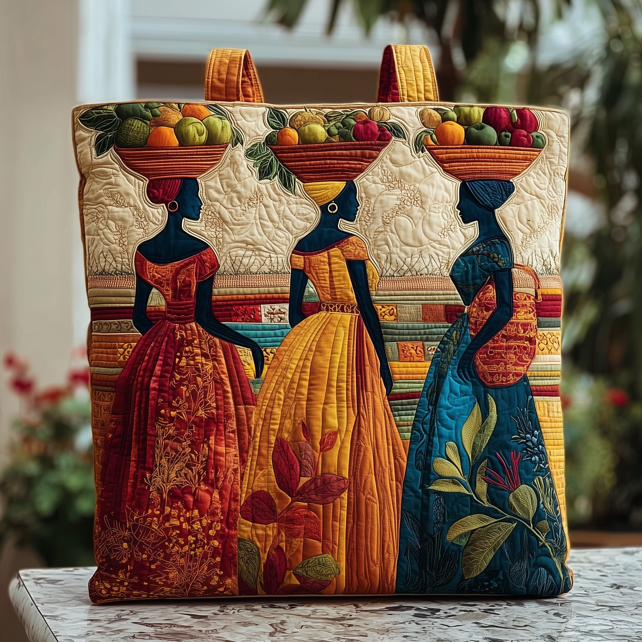 Golden Queens Quilted Tote Bag GFTOMA1619