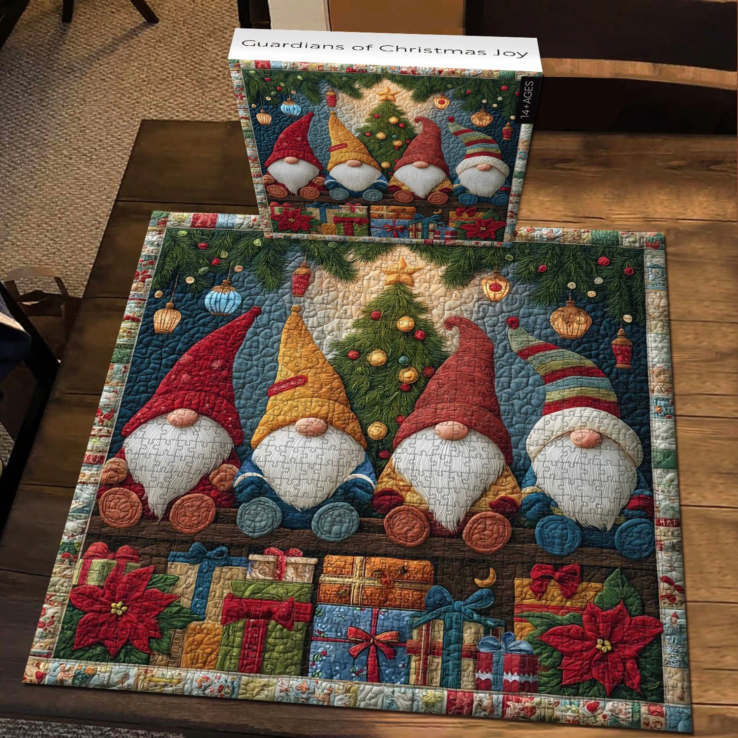 Guardians of Christmas Joy Wooden Jigsaw Puzzle 1000 Pieces