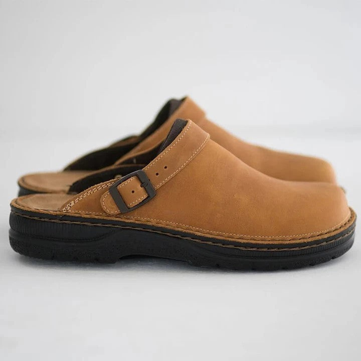 🔥LAST DAY 70% OFF🔥 Good Arch Support & Orthopedic Leather Comfort Slippers