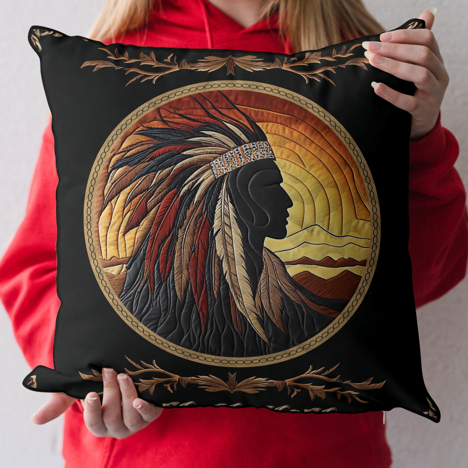 Native Guardian Quilted Pillow Case NCU0DK3775