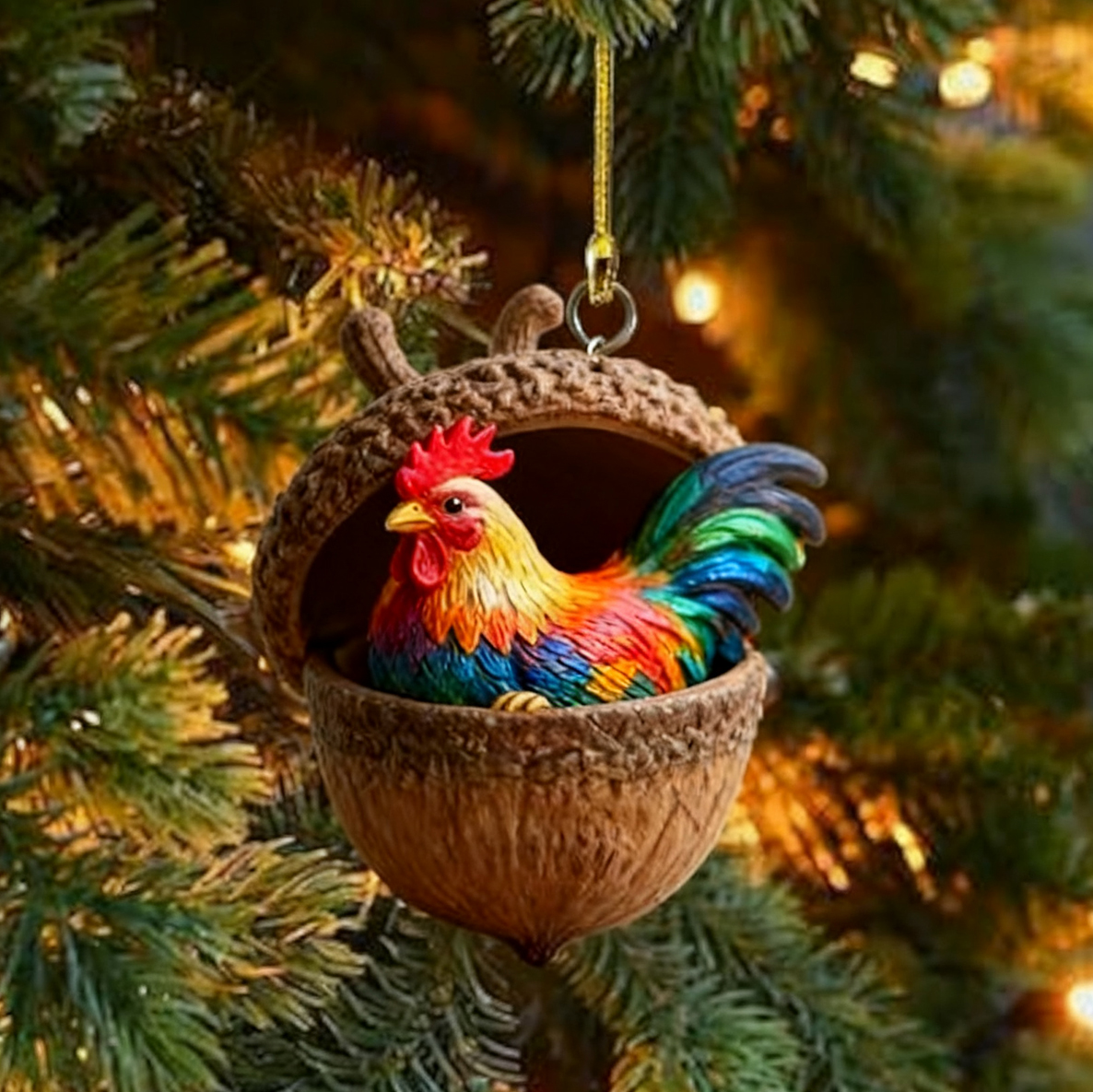 🎁❤Forest Animal Acorn Ornaments – Cozy Forest Christmas Ornaments