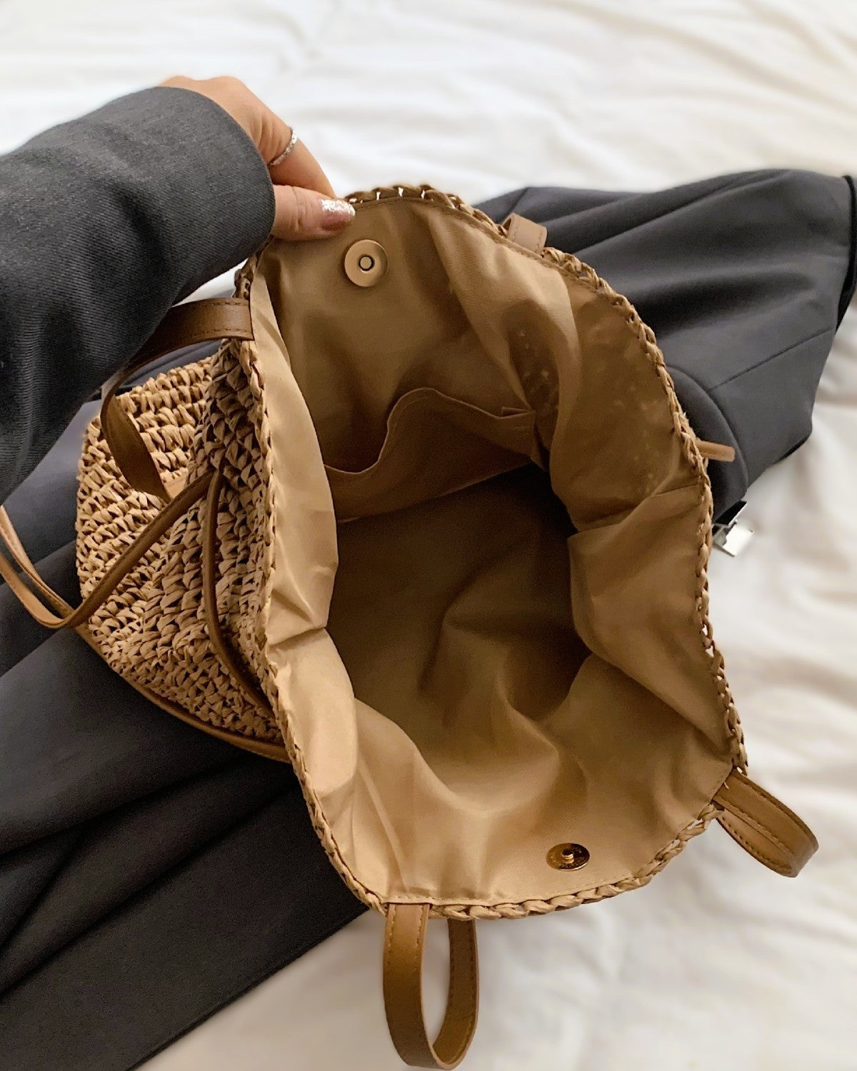The Straw Bucket Bag