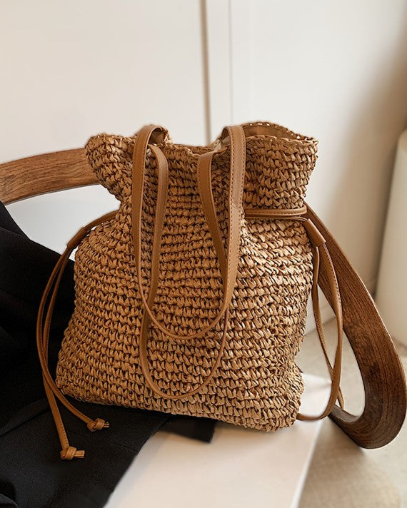 The Straw Bucket Bag