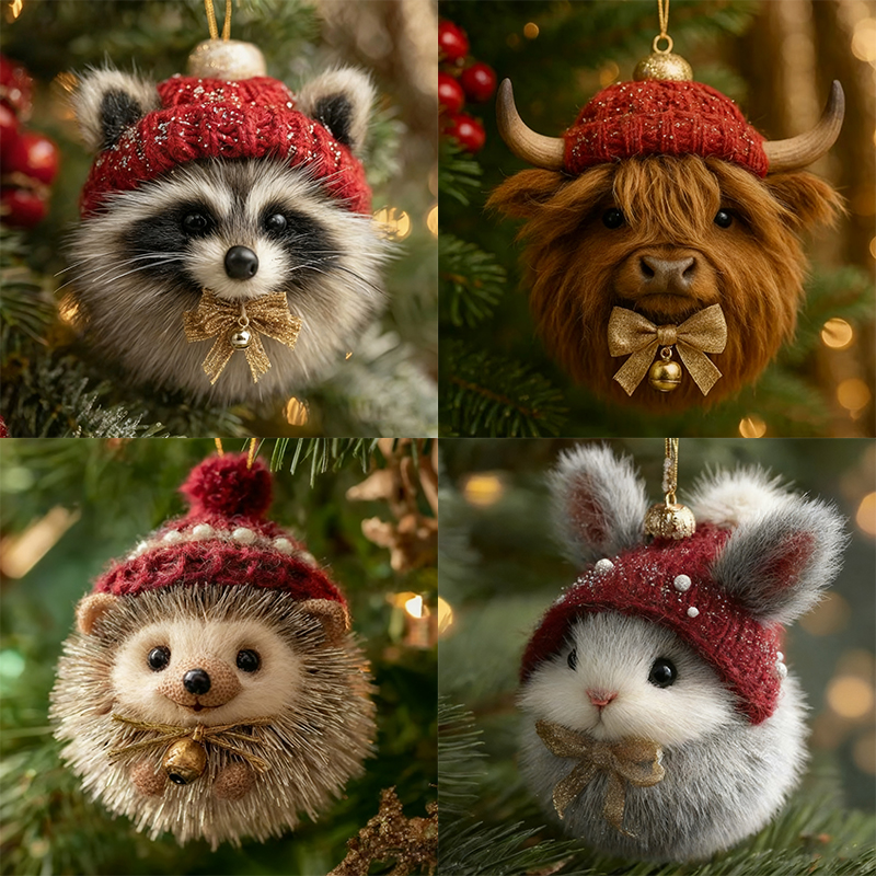 🎁❤Forest Animal Ornaments – Cozy Forest Christmas Ornaments
