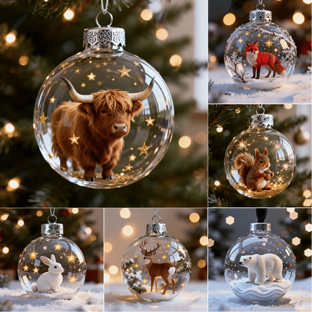 🐂2026 Wildlife Wonders CollectionTM Crystal Glass Ornament