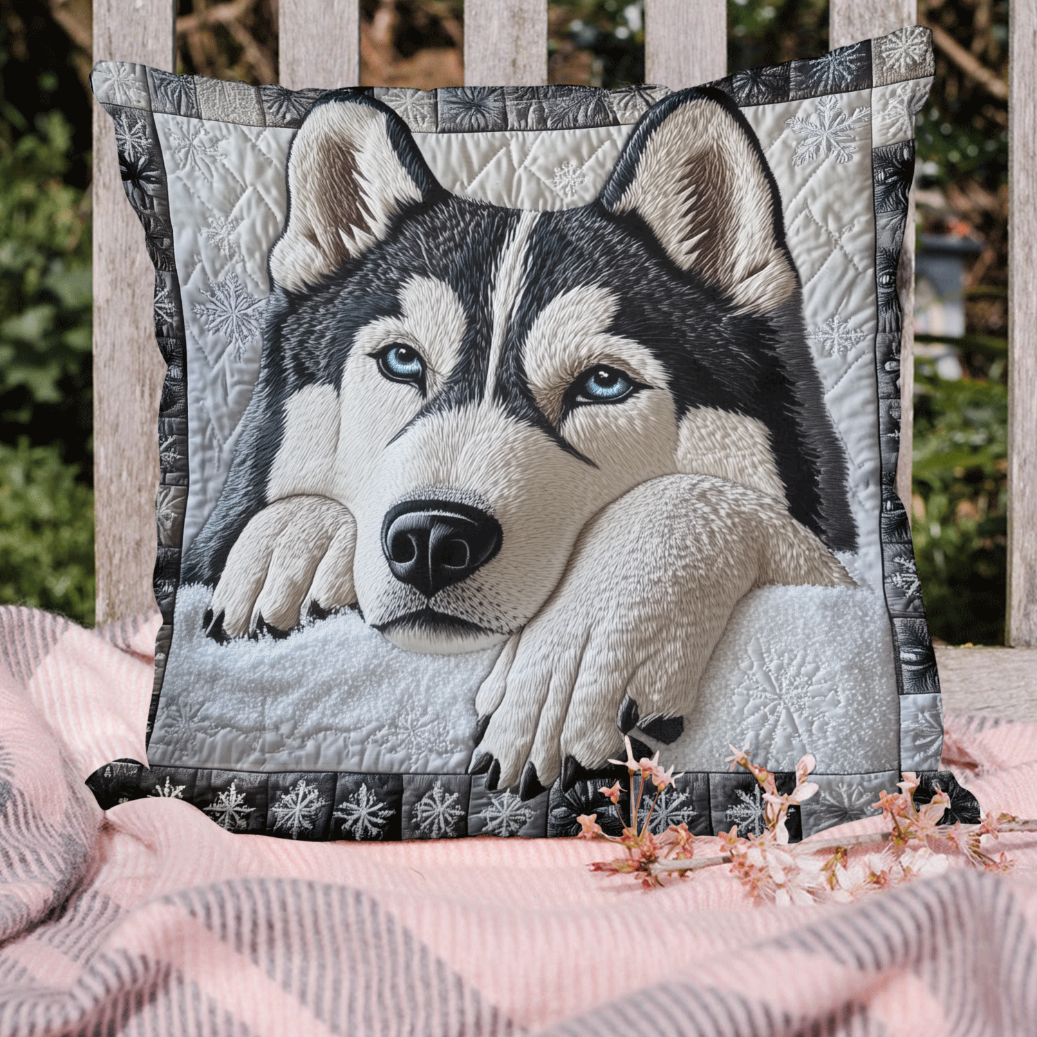 Husky Dream Quilted Pillow Case NCU0TH2463