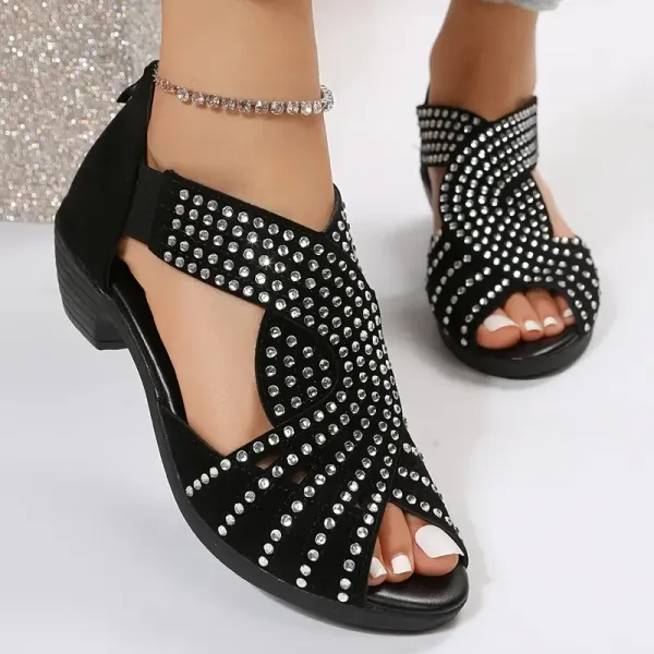 🔥Last Day Promotion 70% OFF🔥Thesungift™ Orthopedic Low Heel Cut-Out Sandals