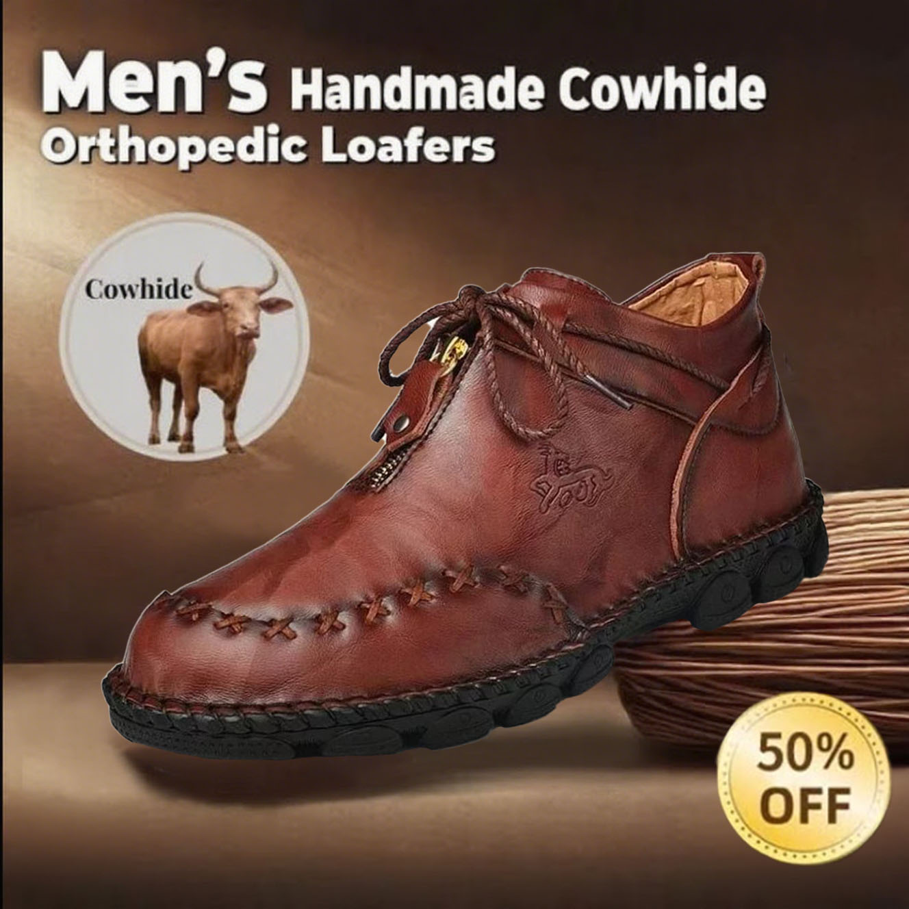 ⏱️ Taday 70% off -Newest Men's Orthopedic Leather Loafers