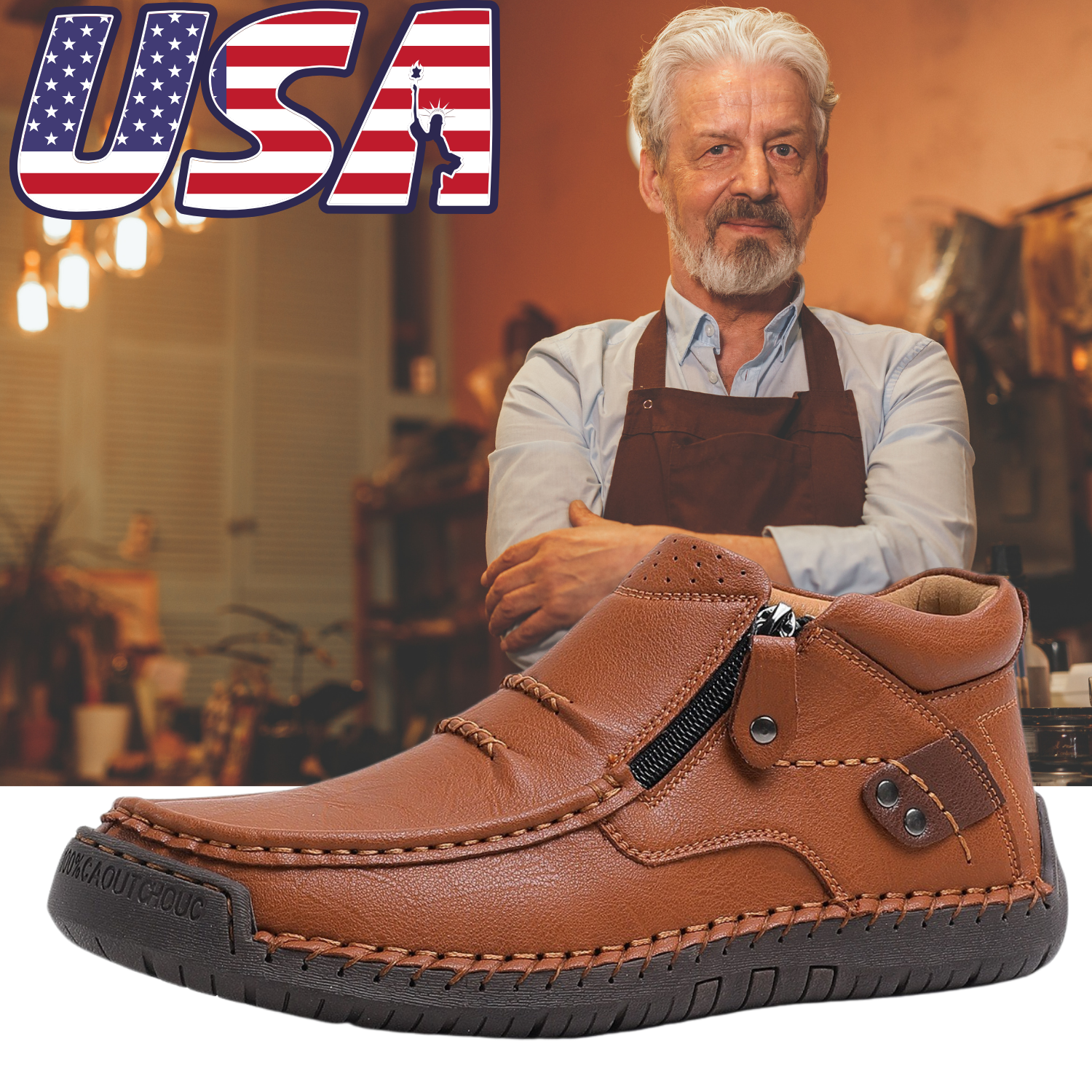 ⏰Limited Time Sale 70% OFF-Men’s Handmade Premium Leather Slip