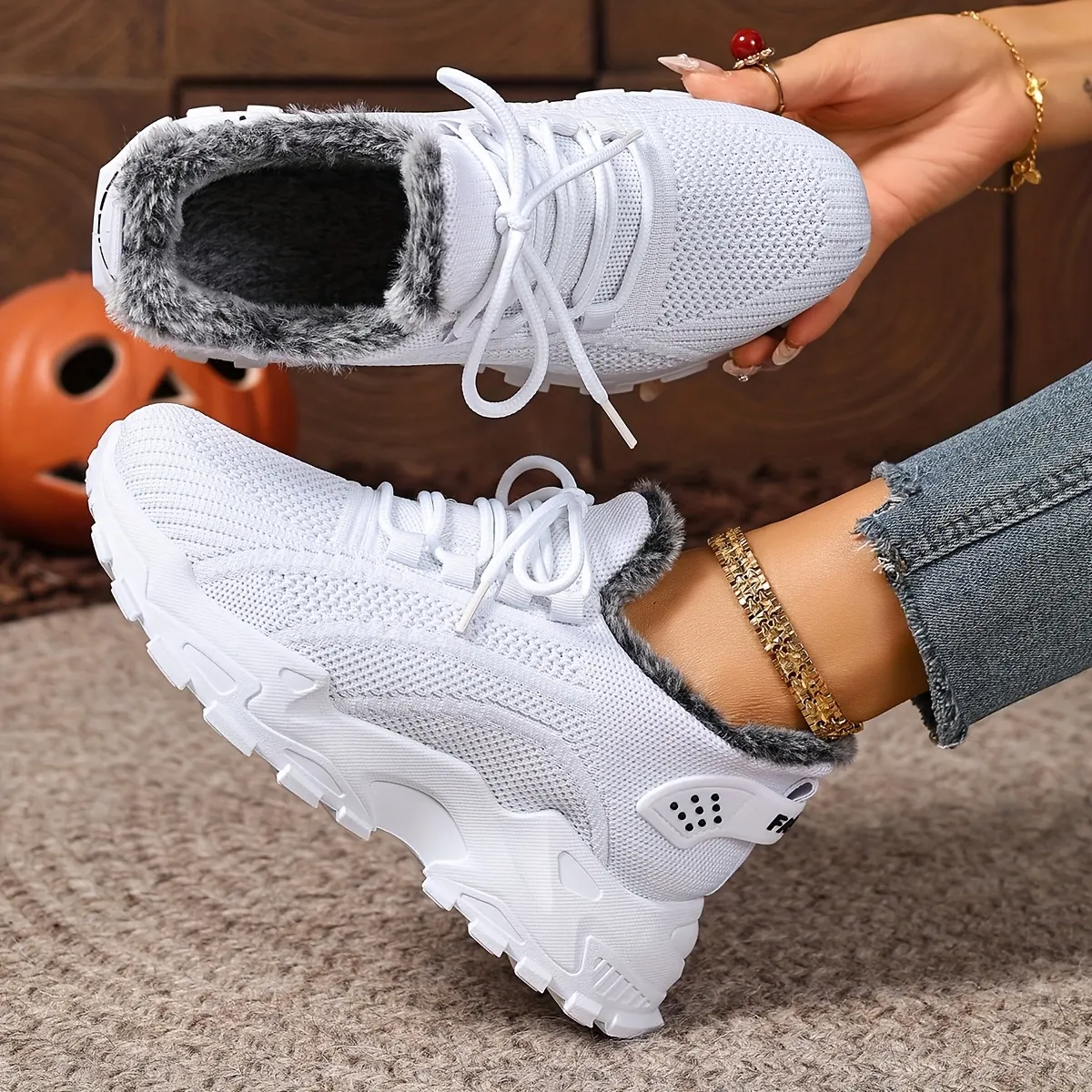 🔥 Women'S Winter Warm Fleece-Lined Orthopaedic Sneakers