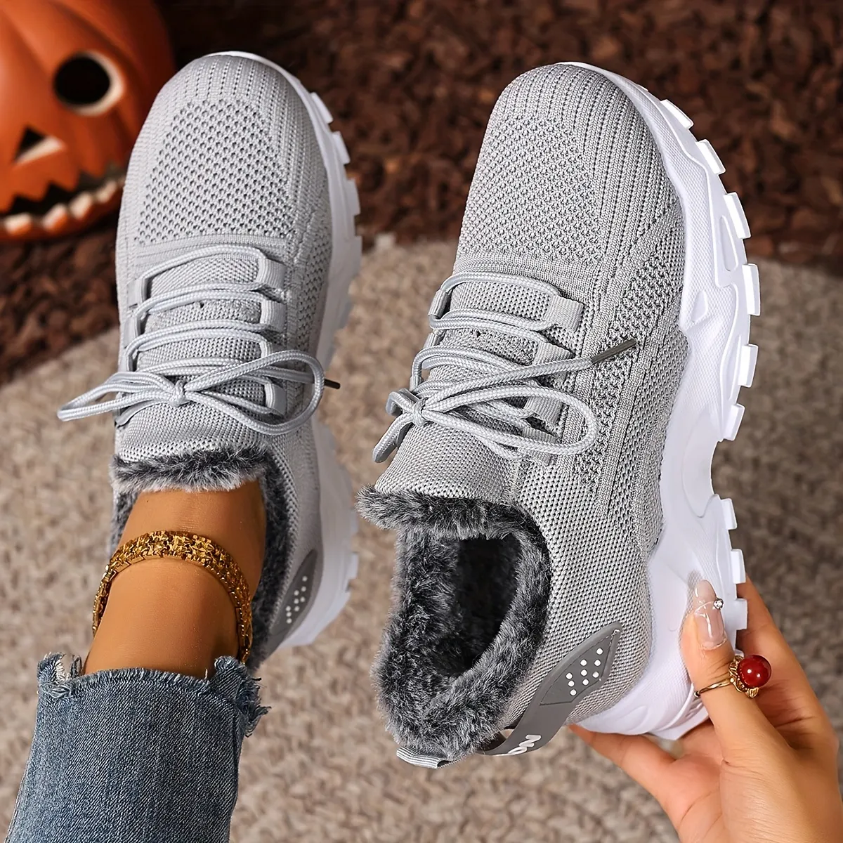 🔥 Women'S Winter Warm Fleece-Lined Orthopaedic Sneakers