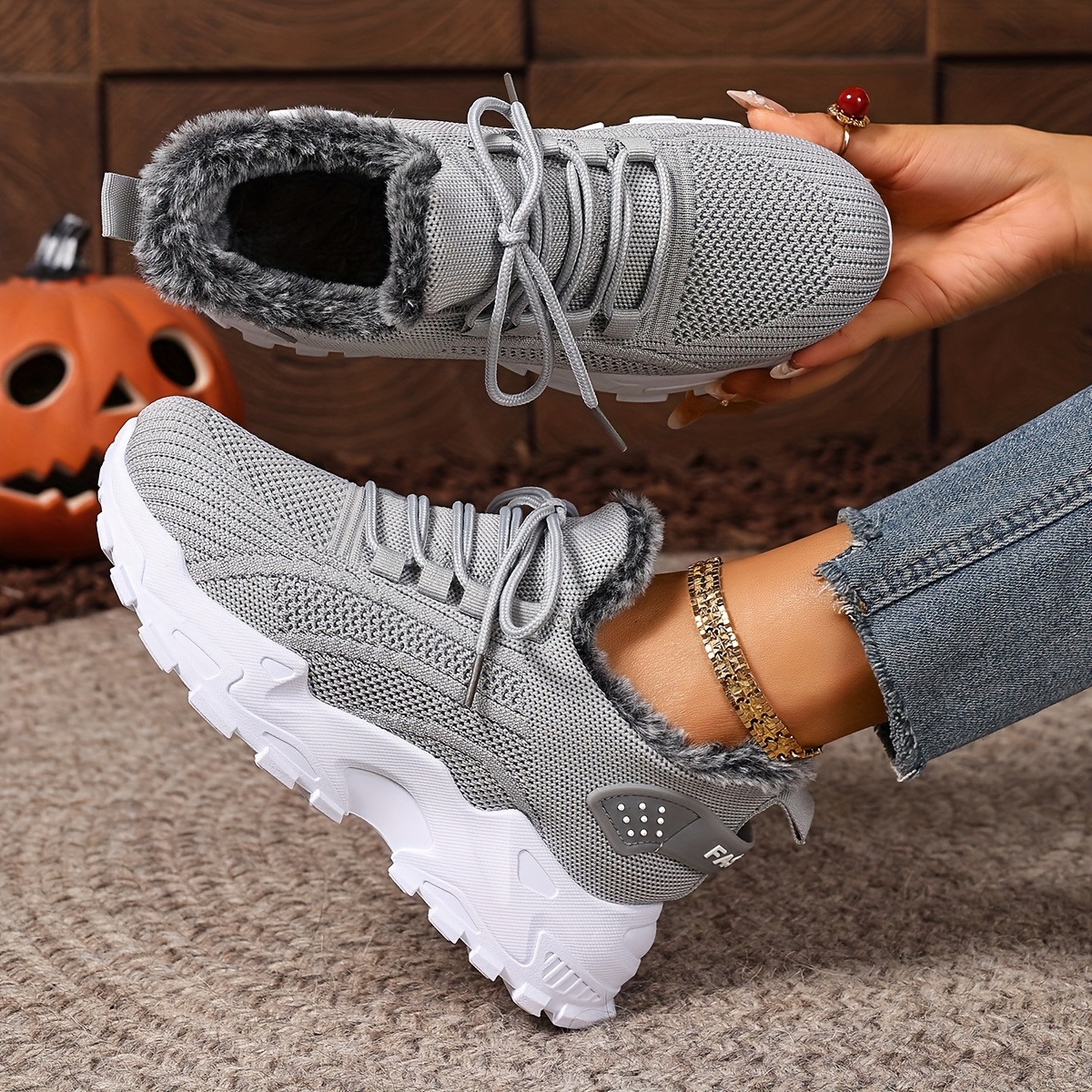 🔥 Women'S Winter Warm Fleece-Lined Orthopaedic Sneakers