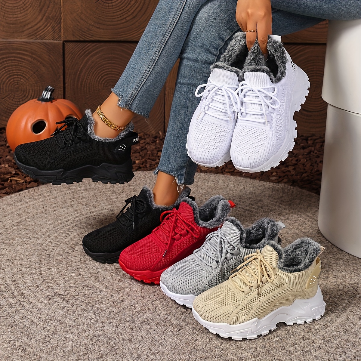 🔥 Women'S Winter Warm Fleece-Lined Orthopaedic Sneakers